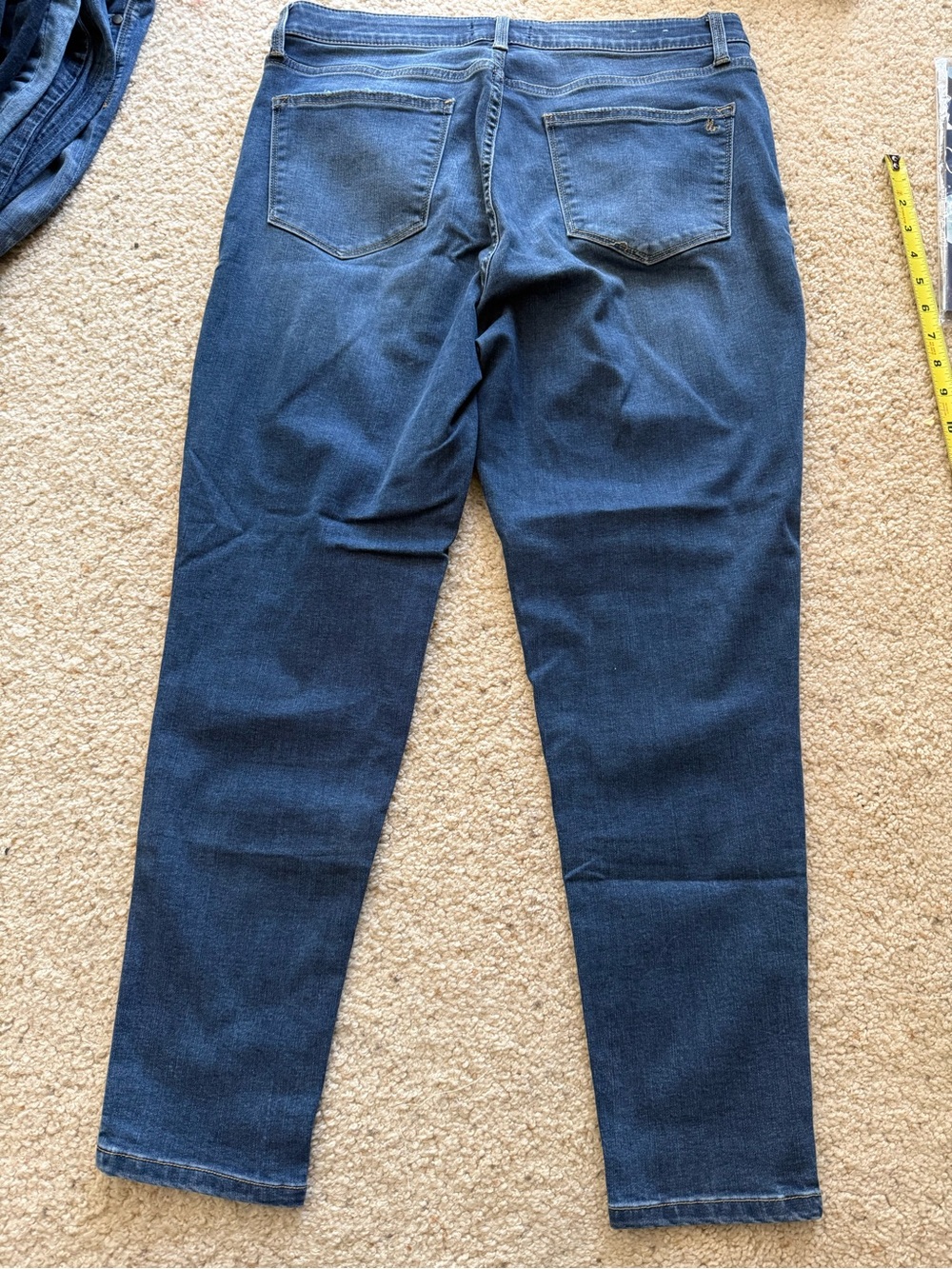 LuLaRoe Dark Blue Denim Jeans with Branded Button - Picture 5 of 6